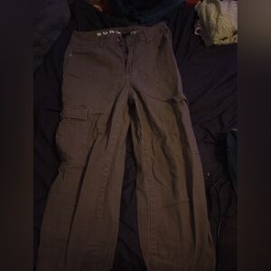 Brown cargo baggy jeans